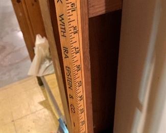 Square wooden yard stick