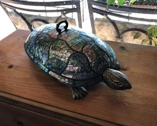 Abalone turtle serving dish 