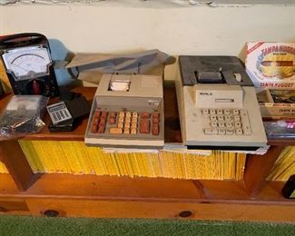 Vintage adding machine