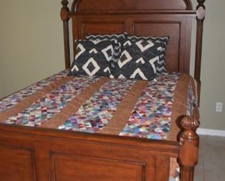 LOVELY QUEEN BED WITH COORDINATING CHEST