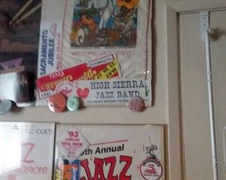 Sacramento Jazz jubilee posters, buttons and more