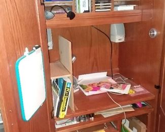 computer desk armoire