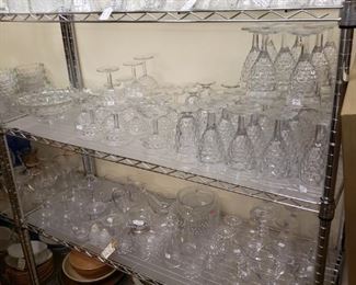 Great collection of Candlewick clear, Fostoria Century, and Fostoria American 