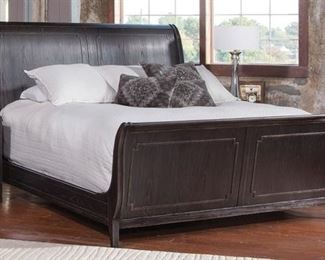 New oakwood black Queen size bed 