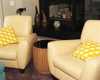 Pair of Leather  Chairs