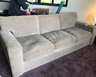 Gorgeous down filled chenille sofa excellent condition! 8’