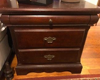 fancy end table for fancy bedroom set.