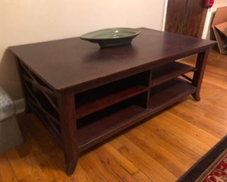 Nice coffee table wearing jaunty colonial hat