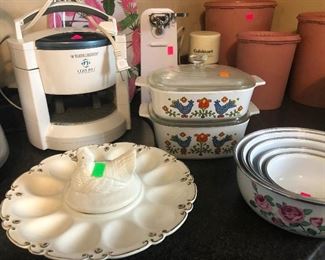 Mee-maw deviled-egg plater and such