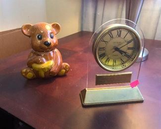 Bear eagerly awaiting quittin' time