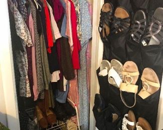 Lots of shoes and clothes -- You'l never go naked at a Bees Knees Sale!!