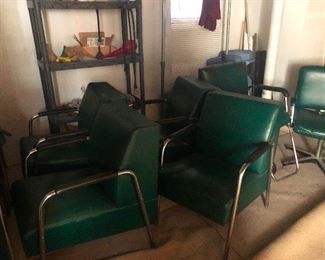 10 salon chairs -- what home is complete without TEN BEAUTY SALON CHAIRS!!