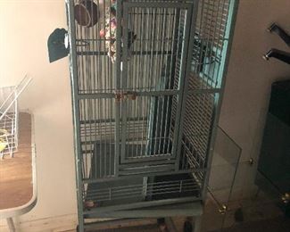 Bird cage big enough for an angry ostrich