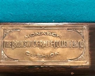 Pool/Billiards 9’ Table the ‘Newport’ by Brunswick Antique
