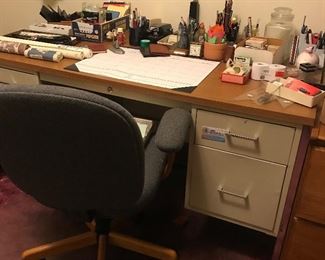 Metal desk