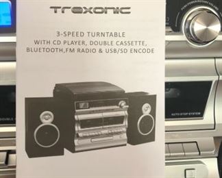 Trexonic TRX - 11BS Turntable, CD player, Cassette player, Bluetooth, FM