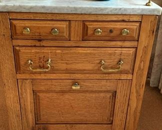 Antique Hanging Barbers Cabinet