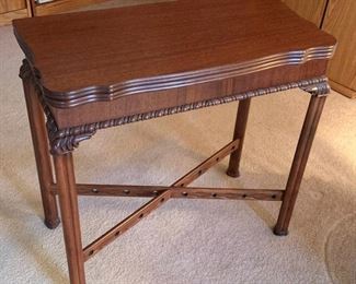 Antique Folding Game Table