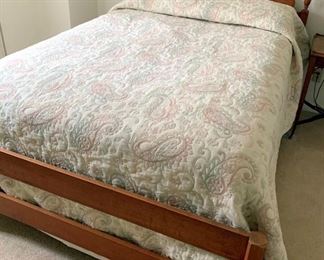 Maple Bed Frame With Queen Size Sleep Number Mattress