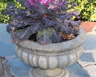 1 of 4 Concrete Urn Planters