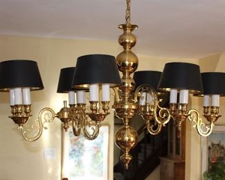 18 Light Brass Chandelier