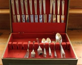56 Pc. Holmes & Edwards Flatware in HP Box
