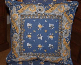 Pillow in Pierre Deux Fabric