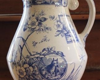 19th C Transferware Pitcher