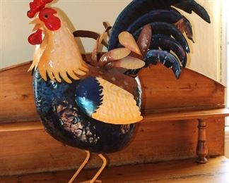 Large Metal Rooster