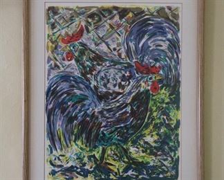 Amos Yaskn Handcolored Print  51/375