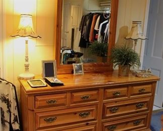 Unk - Taylor Pine Dresser and Mirror