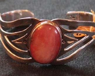 Mexican Sterling & Agate Bracelet (9 troy)