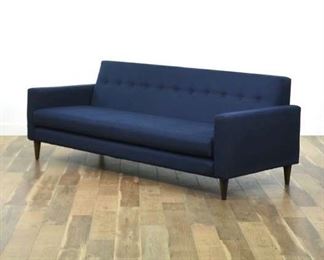 Joybird Mid Century Modern Style Navy Blue Korver Sofa
