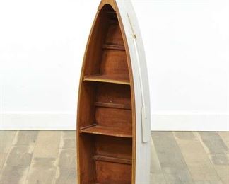 Coastal Motif Converted Boat Bookcase