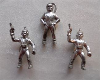 "Smalls" Area-In a Case:  By the way, 1950's astronauts also come in silver.  