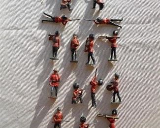 "Smalls" Area:  The red coat lead soldiers.