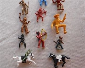 "Smalls" Area:  Cowboys, Indians and the horses they road in on are all in one bag now.
