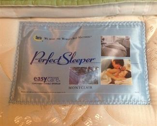 Bedroom #1-Main Floor:  This is one of two twin mattress sets by Perfect Sleeper. They are in the guest bedroom and have not been used often.