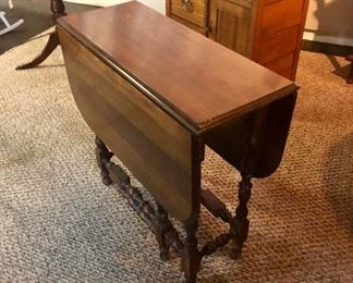 Small Antique Drop Leaf Table 
