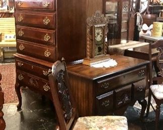 Vintage "AMERICAN DREW" High Boy Chest and Desk/Small Chest 