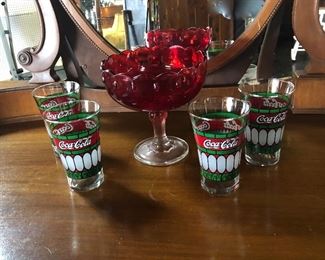 Set of 4 Coca-Cola Vintage Glasses