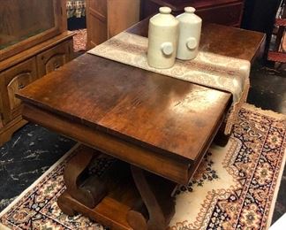 Antique Mahogany Library Table