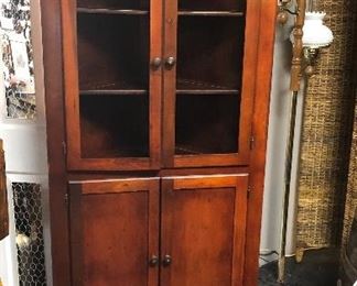 Solid Wooden Corner Cabinet 