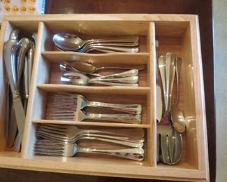GORHAM FLATWARE 8 PIECE PLACESETTING W/SERVING PIECES: just unwrapped/never used