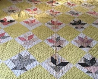 Beautiful antique handquilted quilt