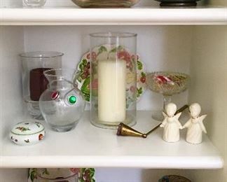 Misc. glass, porcelain collectibles