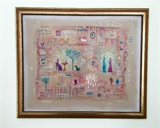 Signed & framed painting artwork