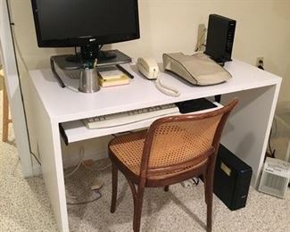 Techline desk, office equipment