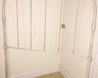 Metal twin headboard