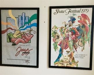 Two vintage Jazz framed prints